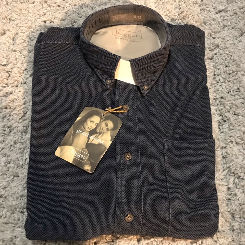 NWT Haggar Generations Button Down Men’s Shirt